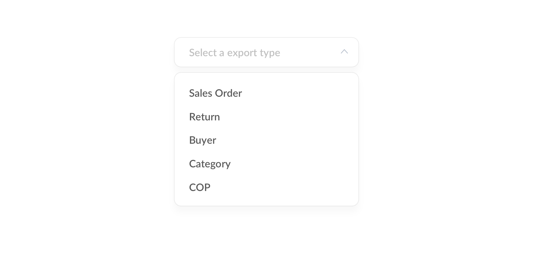 Export search